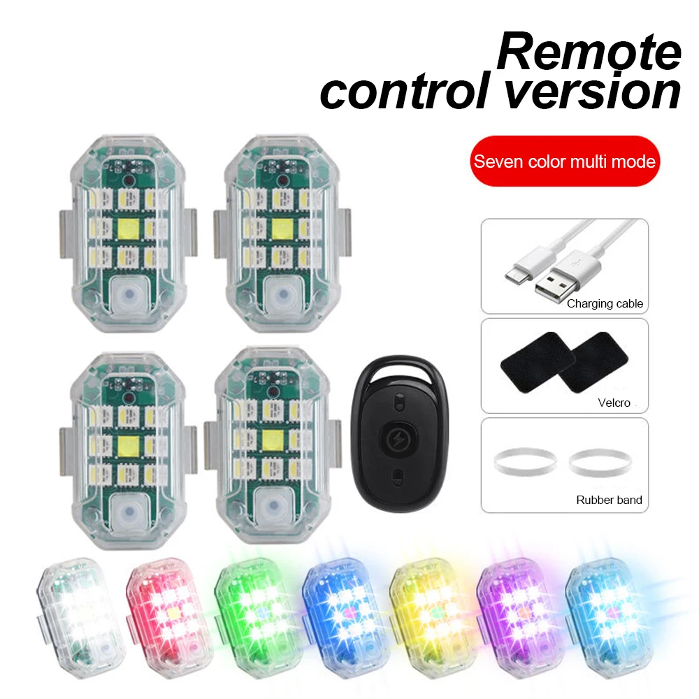 Drone Led Light - Lumière stroboscopique LED pour avion, télécommande