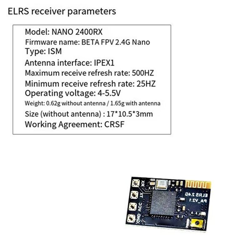 Drone Charger - Récepteur ELRS 2.4Ghz CYGJ-10PCS NANO Expresslrs
