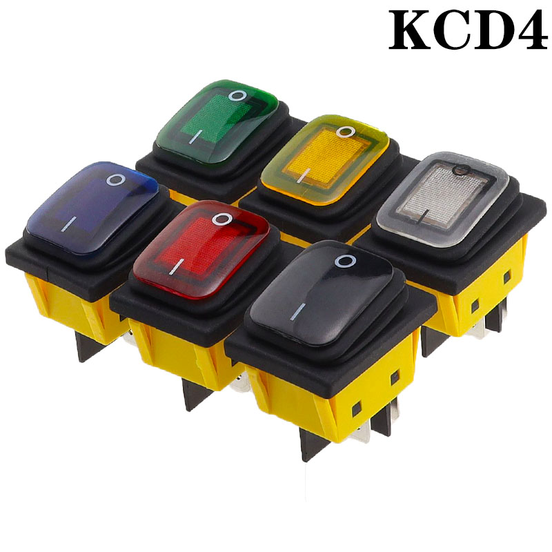 Drone Buzzer - KCD4 on off 30A/250V robuste 4