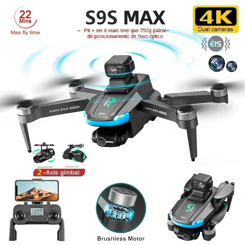 Nouveau S9S MAX MINI Drone 4K  - Drone Gps Module avis et prix