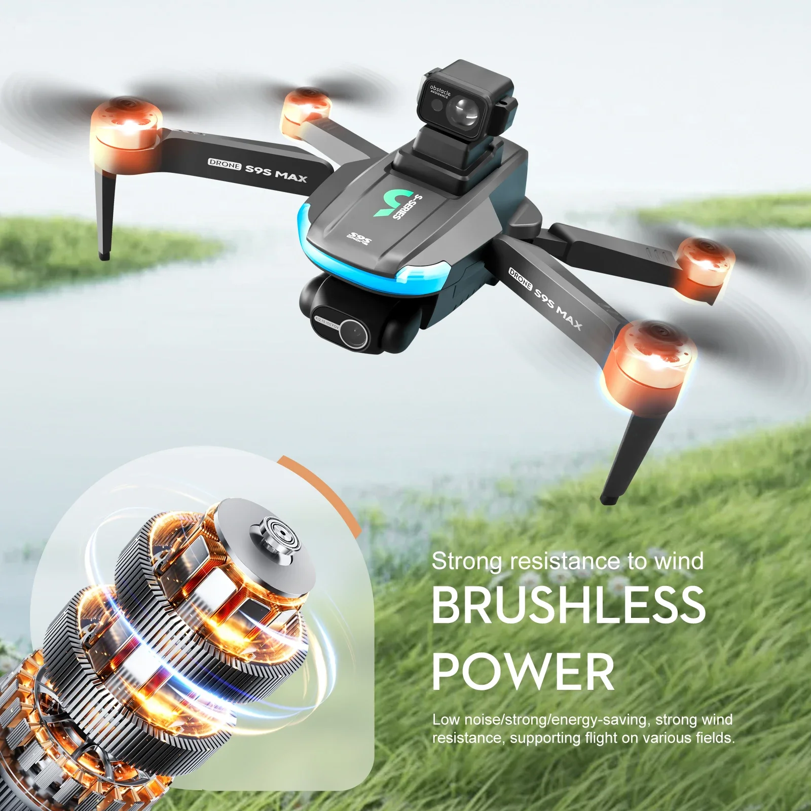 Nouveau S9S MAX MINI Drone 4K  - Drone Gps Module avis et prix