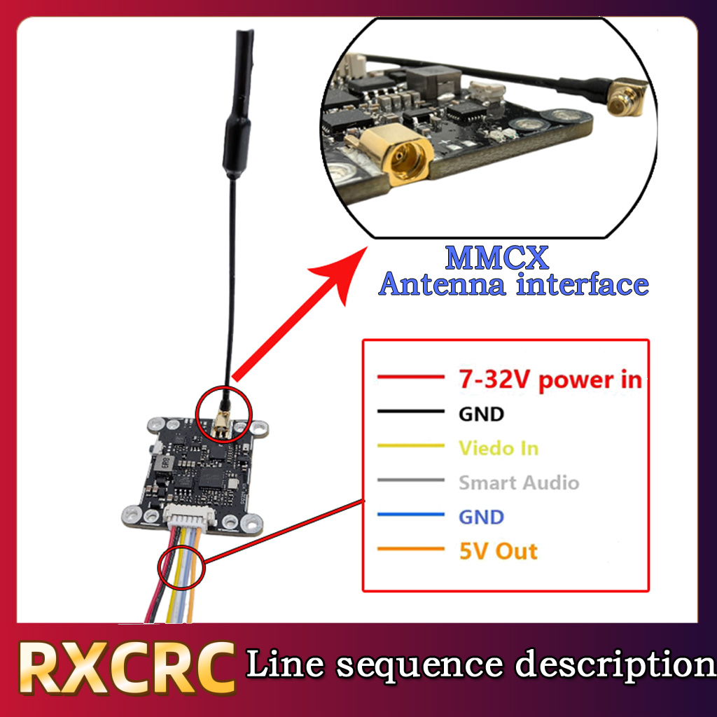 RXCRC 5.8G Module 48CH 1.6W VT - Drone Frame avis et prix