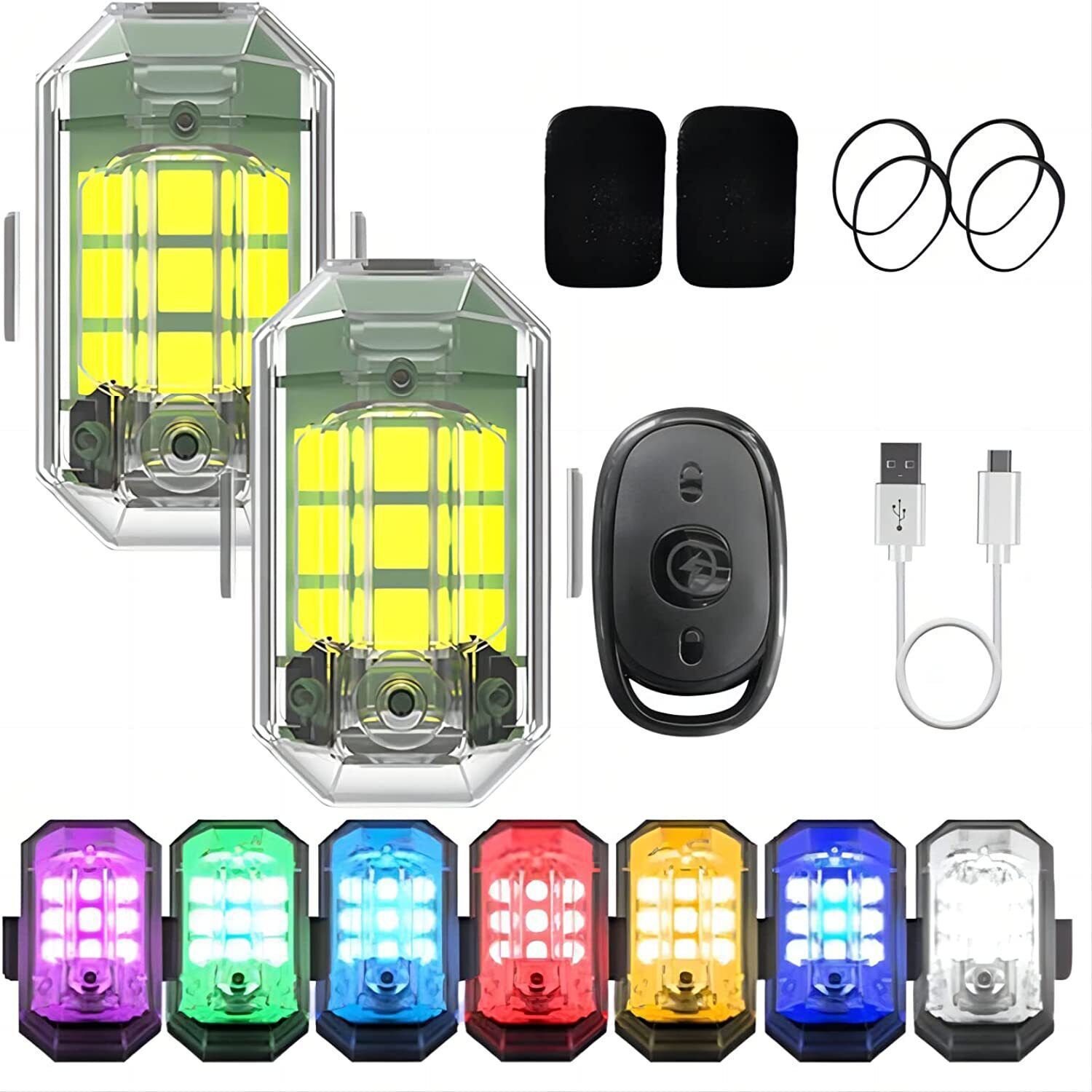 1/2/4 pièces Feux LED sans fil - Drone Led Light avis et prix