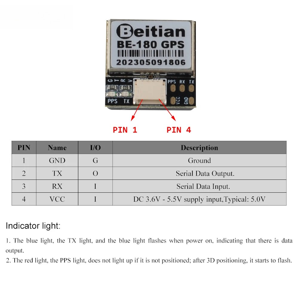 Module GPS Beitian BE-180 sans - Drone Gps Module avis et prix